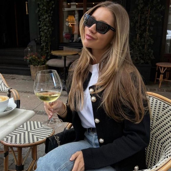 NEW Saint Laurent SL276 MICA 001 Black Gray Cat Eye Women Sunglasses - Picture 12 of 12